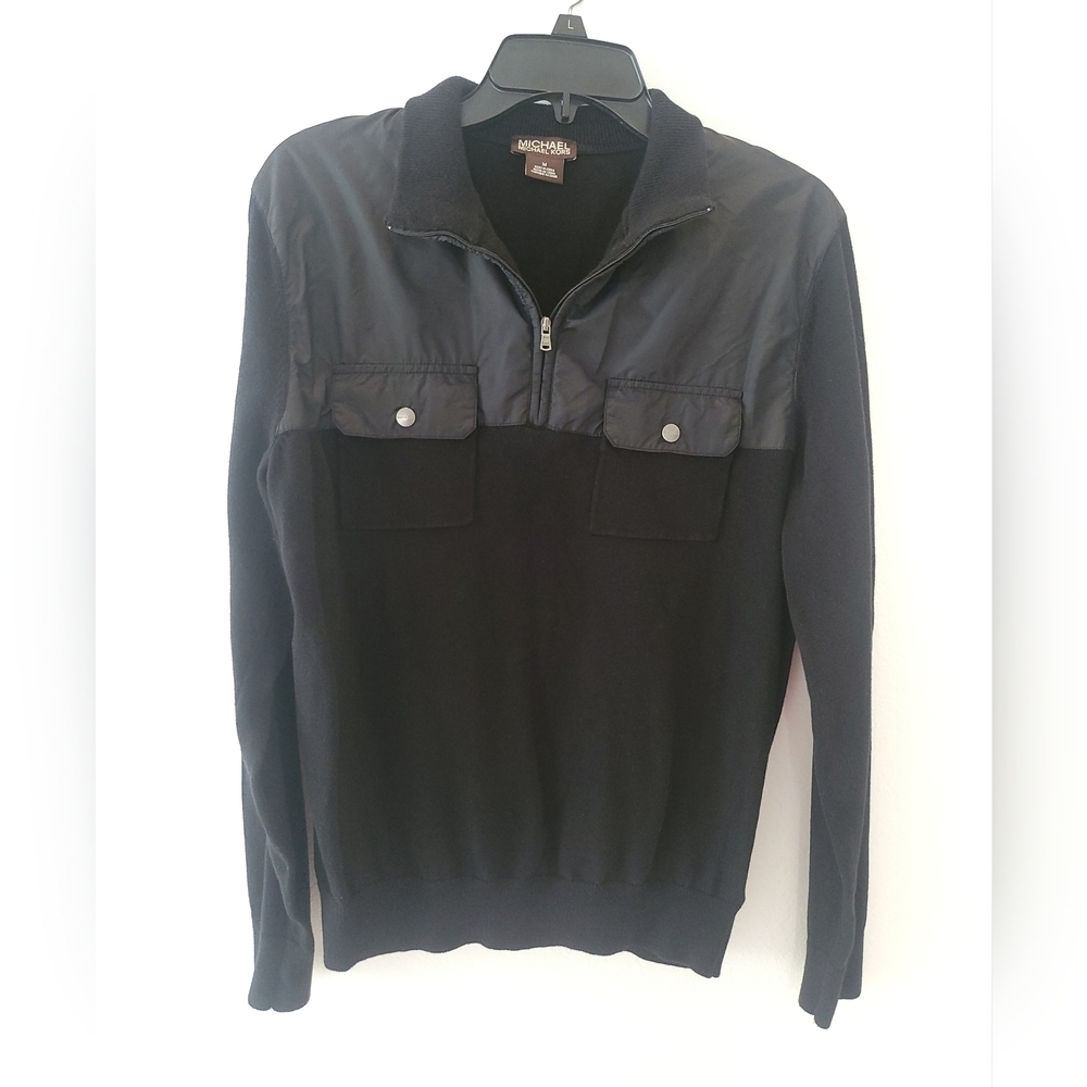 Michael Kors Black Men's Sweater Size M Cotton 100%